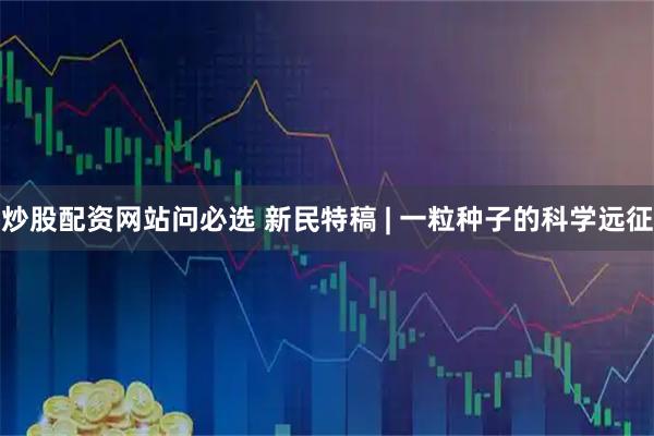 炒股配资网站问必选 新民特稿 | 一粒种子的科学远征